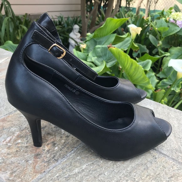 New Cute Peep Toe Heels - Picture 4 of 5